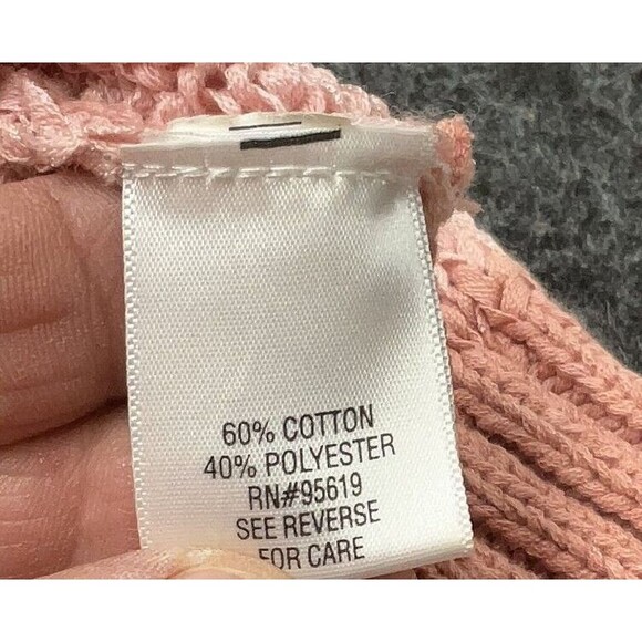 Apt. 9 Womens XL Pullover Sweater Pink Boho Cottagecore Grandmacore Soft Knit - Picture 4 of 4